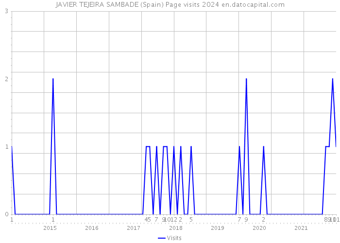JAVIER TEJEIRA SAMBADE (Spain) Page visits 2024 