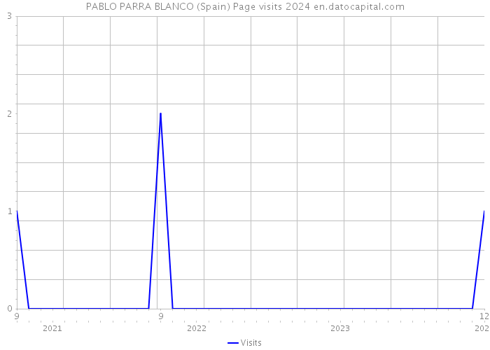 PABLO PARRA BLANCO (Spain) Page visits 2024 