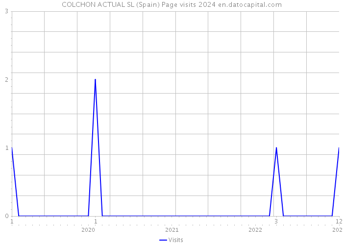 COLCHON ACTUAL SL (Spain) Page visits 2024 
