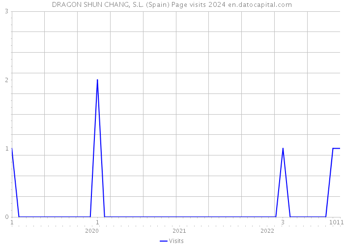 DRAGON SHUN CHANG, S.L. (Spain) Page visits 2024 