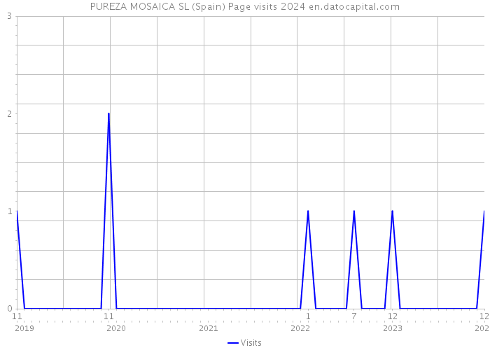 PUREZA MOSAICA SL (Spain) Page visits 2024 