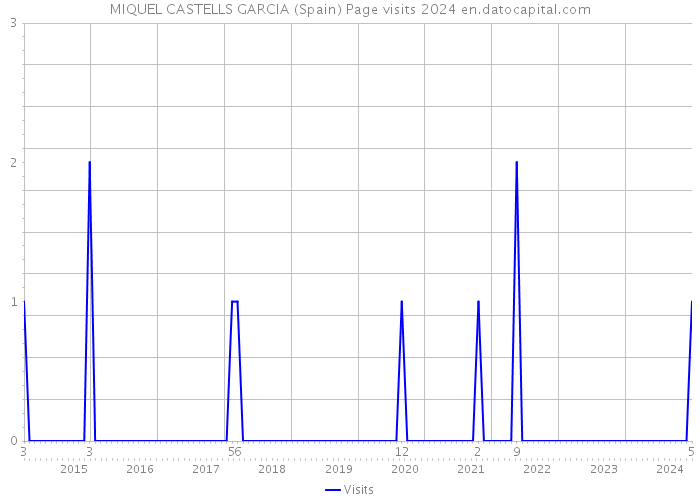 MIQUEL CASTELLS GARCIA (Spain) Page visits 2024 