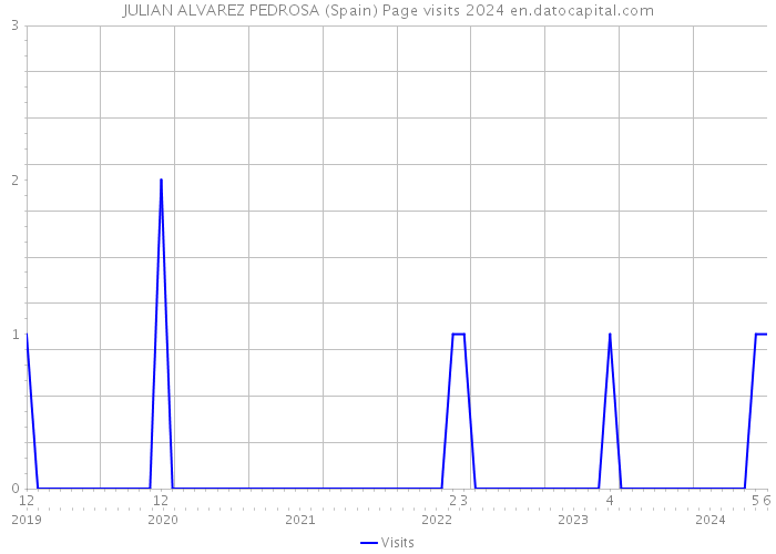 JULIAN ALVAREZ PEDROSA (Spain) Page visits 2024 