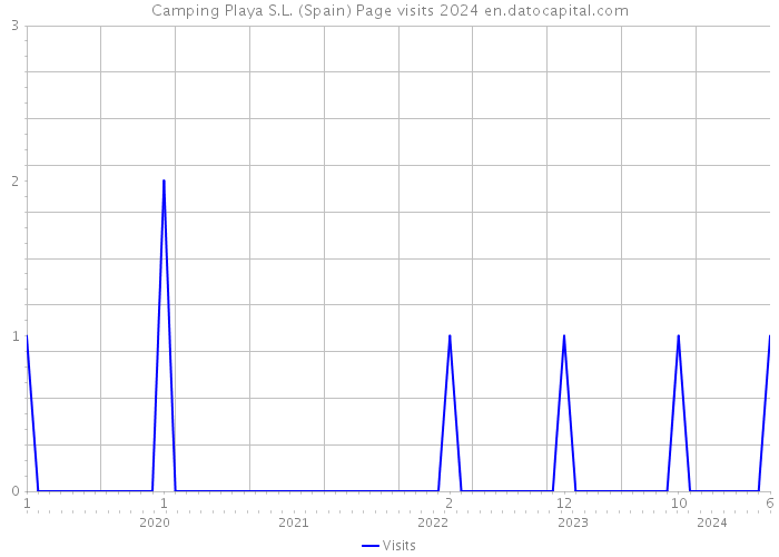 Camping Playa S.L. (Spain) Page visits 2024 