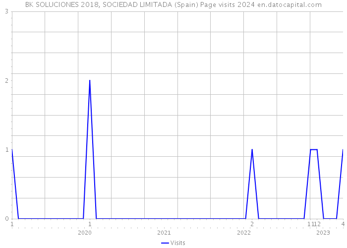 BK SOLUCIONES 2018, SOCIEDAD LIMITADA (Spain) Page visits 2024 