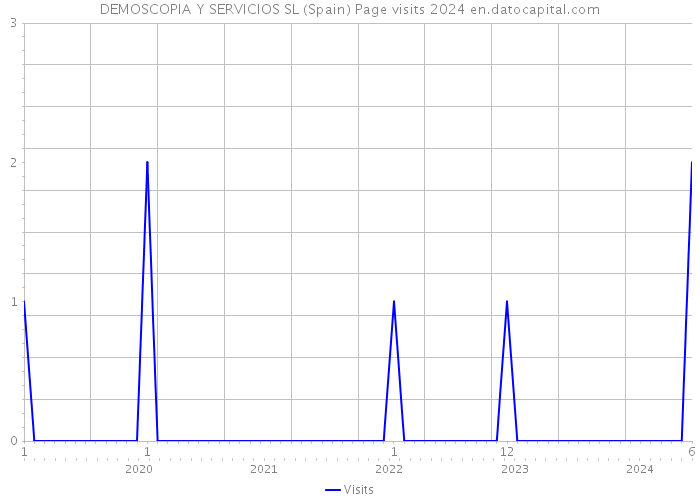 DEMOSCOPIA Y SERVICIOS SL (Spain) Page visits 2024 