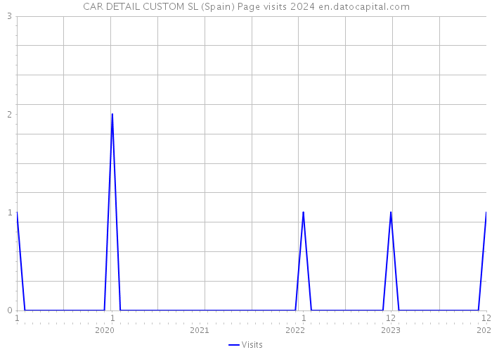 CAR DETAIL CUSTOM SL (Spain) Page visits 2024 