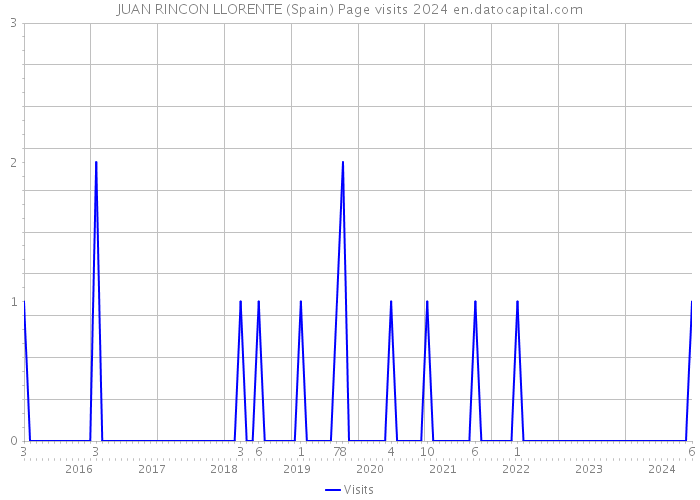 JUAN RINCON LLORENTE (Spain) Page visits 2024 