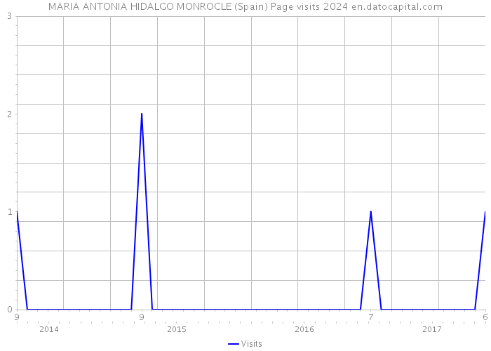MARIA ANTONIA HIDALGO MONROCLE (Spain) Page visits 2024 