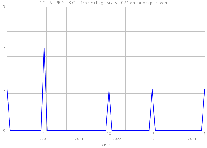 DIGITAL PRINT S.C.L. (Spain) Page visits 2024 