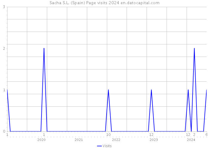 Sacha S.L. (Spain) Page visits 2024 