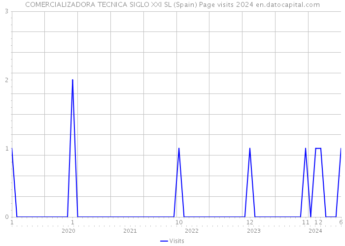 COMERCIALIZADORA TECNICA SIGLO XXI SL (Spain) Page visits 2024 