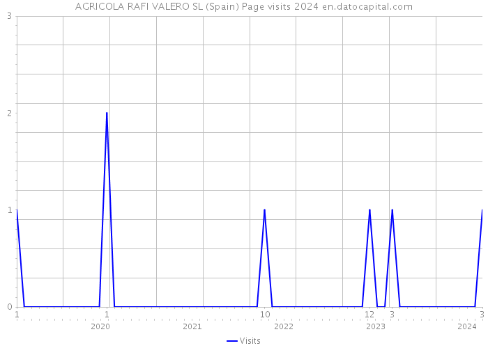 AGRICOLA RAFI VALERO SL (Spain) Page visits 2024 