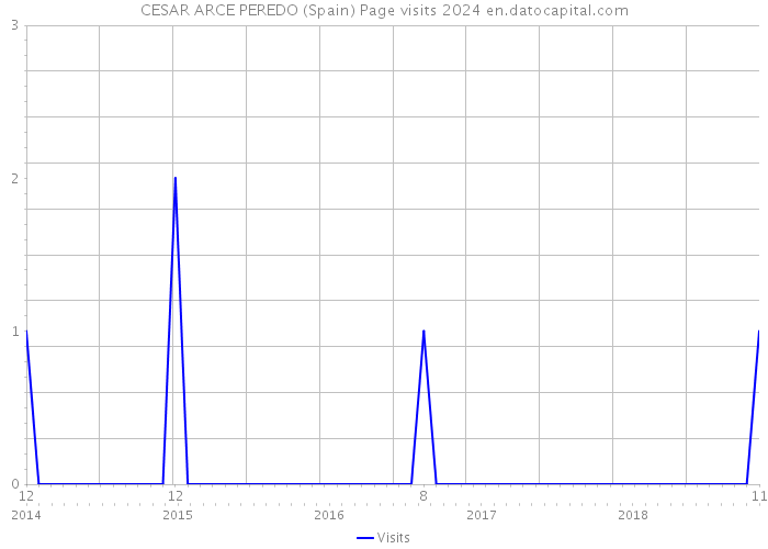 CESAR ARCE PEREDO (Spain) Page visits 2024 