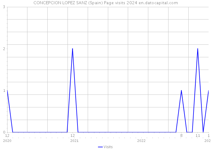 CONCEPCION LOPEZ SANZ (Spain) Page visits 2024 