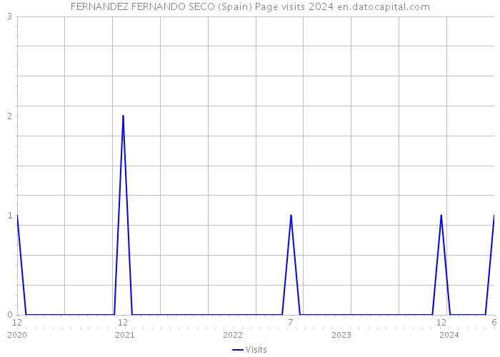 FERNANDEZ FERNANDO SECO (Spain) Page visits 2024 