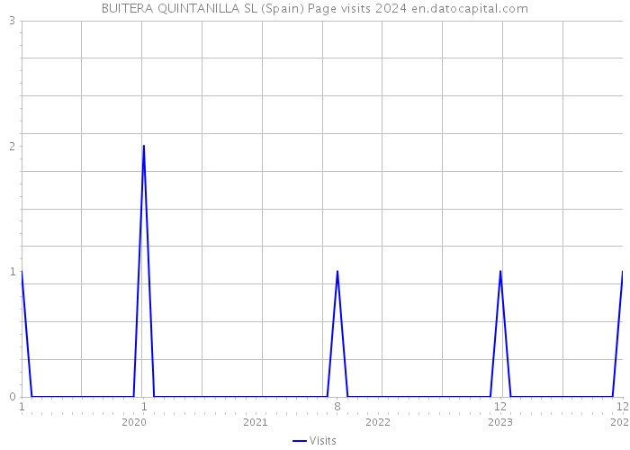 BUITERA QUINTANILLA SL (Spain) Page visits 2024 