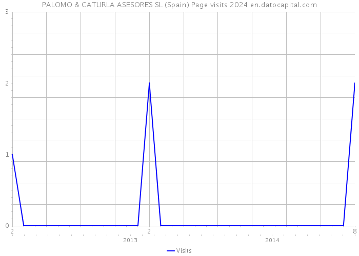 PALOMO & CATURLA ASESORES SL (Spain) Page visits 2024 