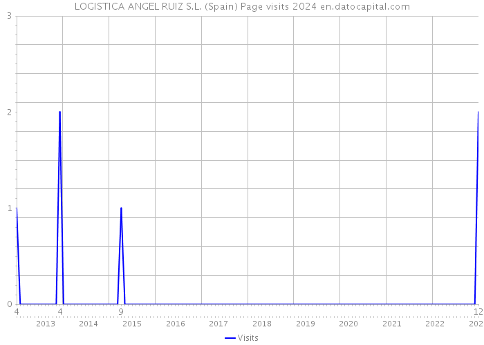 LOGISTICA ANGEL RUIZ S.L. (Spain) Page visits 2024 