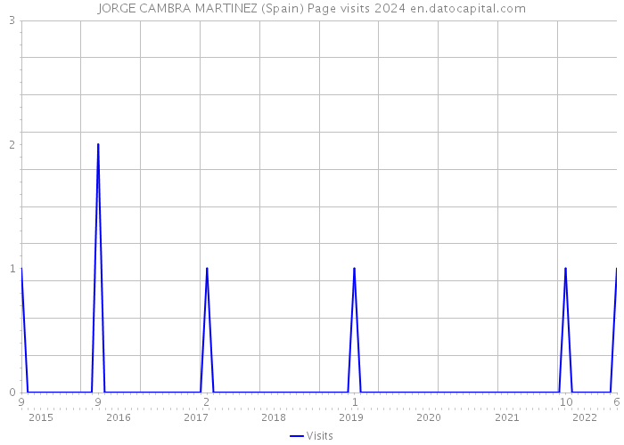 JORGE CAMBRA MARTINEZ (Spain) Page visits 2024 
