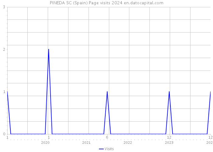 PINEDA SC (Spain) Page visits 2024 