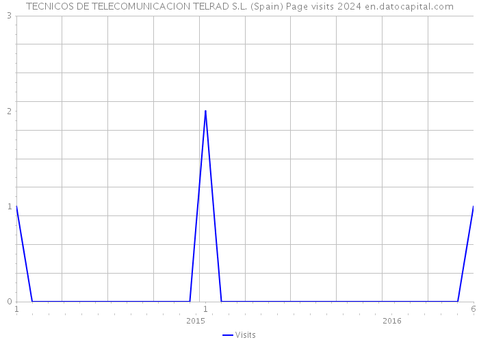 TECNICOS DE TELECOMUNICACION TELRAD S.L. (Spain) Page visits 2024 