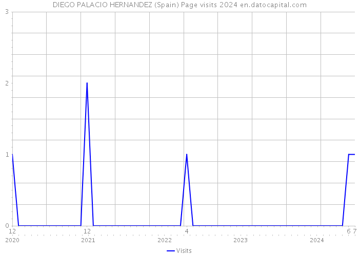 DIEGO PALACIO HERNANDEZ (Spain) Page visits 2024 