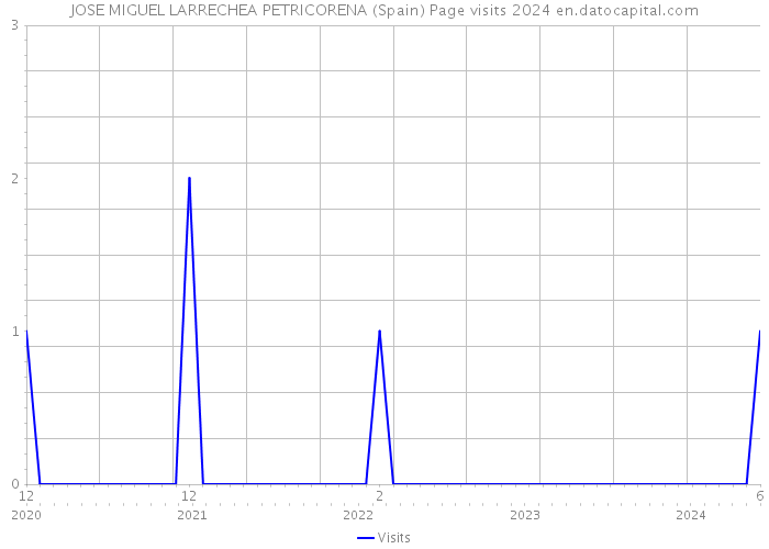 JOSE MIGUEL LARRECHEA PETRICORENA (Spain) Page visits 2024 