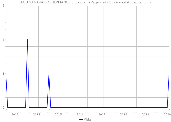 AGUDO NAVARRO HERMANOS S.L. (Spain) Page visits 2024 