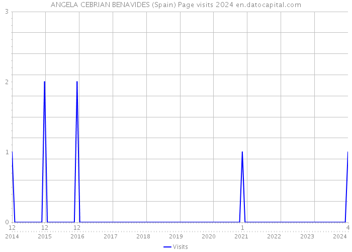 ANGELA CEBRIAN BENAVIDES (Spain) Page visits 2024 