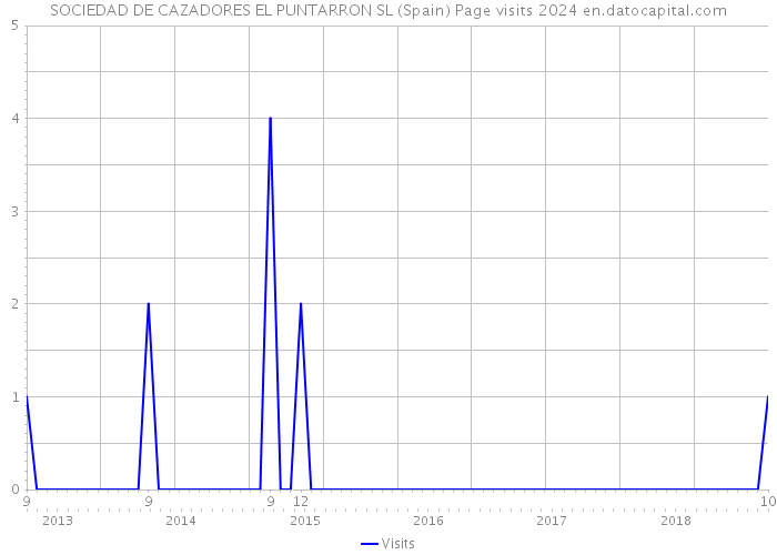 SOCIEDAD DE CAZADORES EL PUNTARRON SL (Spain) Page visits 2024 