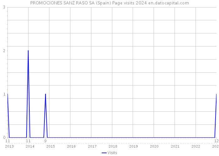 PROMOCIONES SANZ RASO SA (Spain) Page visits 2024 