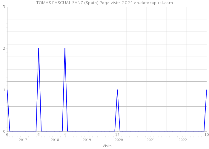 TOMAS PASCUAL SANZ (Spain) Page visits 2024 