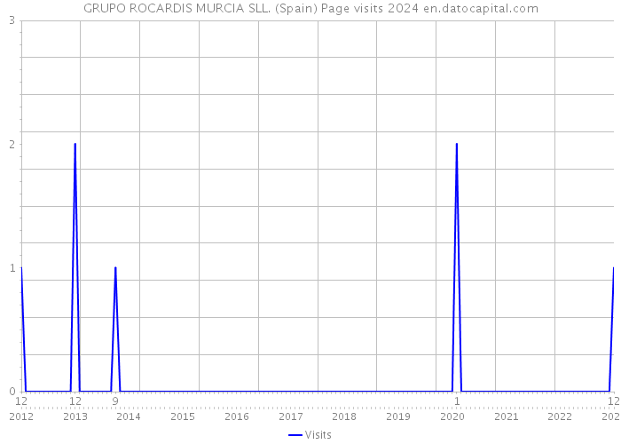 GRUPO ROCARDIS MURCIA SLL. (Spain) Page visits 2024 