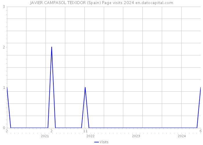 JAVIER CAMPASOL TEIXIDOR (Spain) Page visits 2024 