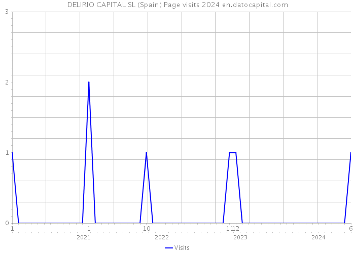 DELIRIO CAPITAL SL (Spain) Page visits 2024 