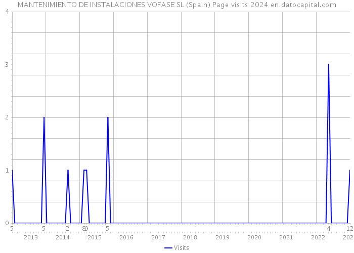 MANTENIMIENTO DE INSTALACIONES VOFASE SL (Spain) Page visits 2024 