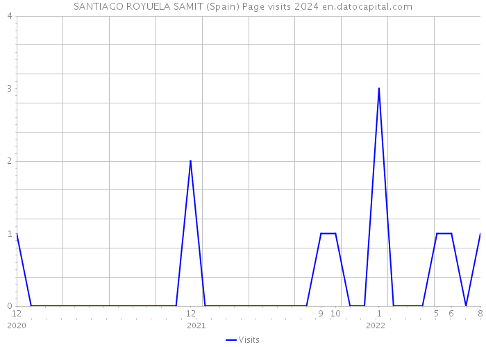 SANTIAGO ROYUELA SAMIT (Spain) Page visits 2024 