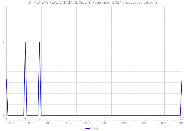 CHIMENEAS PEPE GARCIA SL (Spain) Page visits 2024 