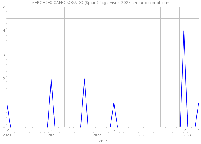 MERCEDES CANO ROSADO (Spain) Page visits 2024 
