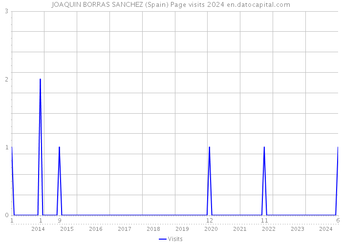 JOAQUIN BORRAS SANCHEZ (Spain) Page visits 2024 