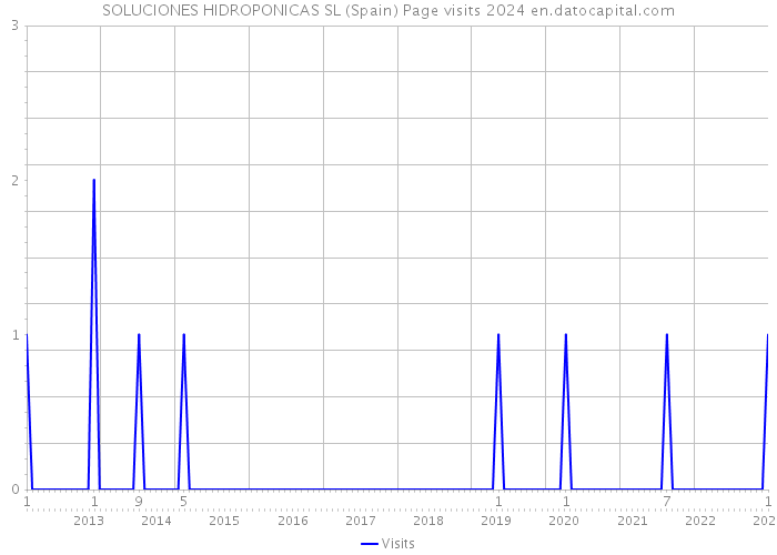 SOLUCIONES HIDROPONICAS SL (Spain) Page visits 2024 
