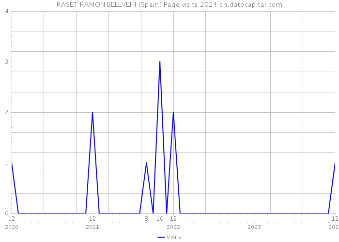 RASET RAMON BELLVEHI (Spain) Page visits 2024 