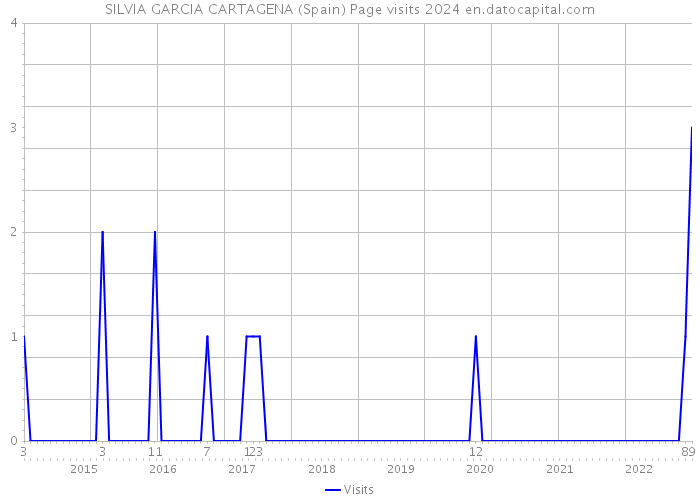 SILVIA GARCIA CARTAGENA (Spain) Page visits 2024 