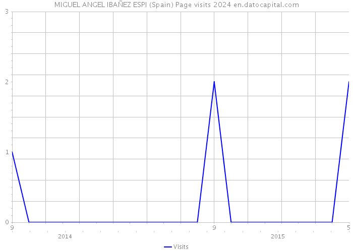 MIGUEL ANGEL IBAÑEZ ESPI (Spain) Page visits 2024 