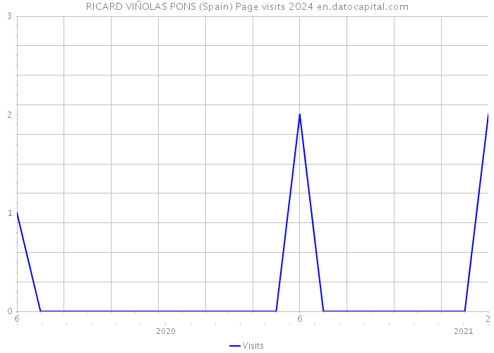 RICARD VIÑOLAS PONS (Spain) Page visits 2024 