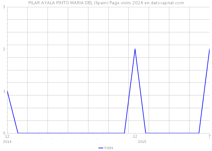 PILAR AYALA PINTO MARIA DEL (Spain) Page visits 2024 