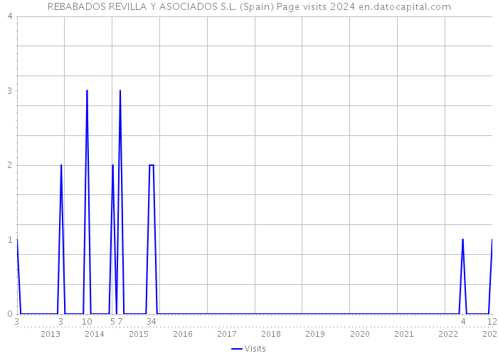 REBABADOS REVILLA Y ASOCIADOS S.L. (Spain) Page visits 2024 