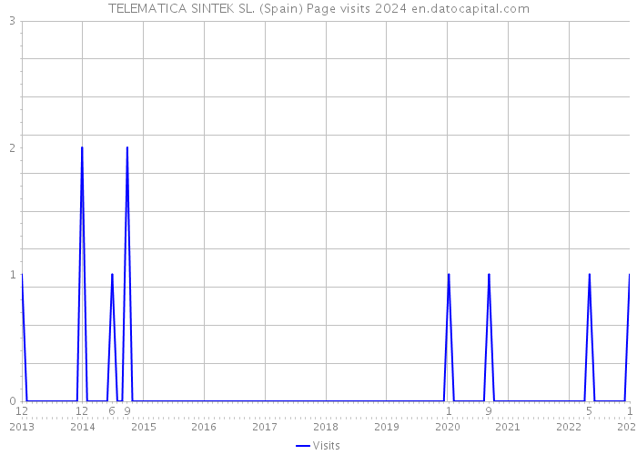 TELEMATICA SINTEK SL. (Spain) Page visits 2024 