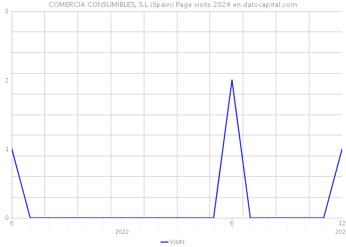 COMERCIA CONSUMIBLES, S.L (Spain) Page visits 2024 
